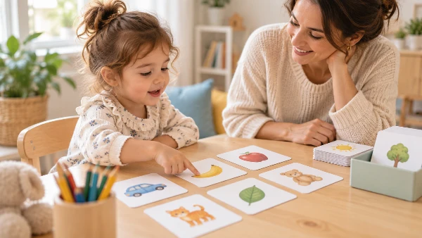 Couverture : Cartes images sans texte : pourquoi les utiliser avant de demander à l’enfant de retrouver le mot ?