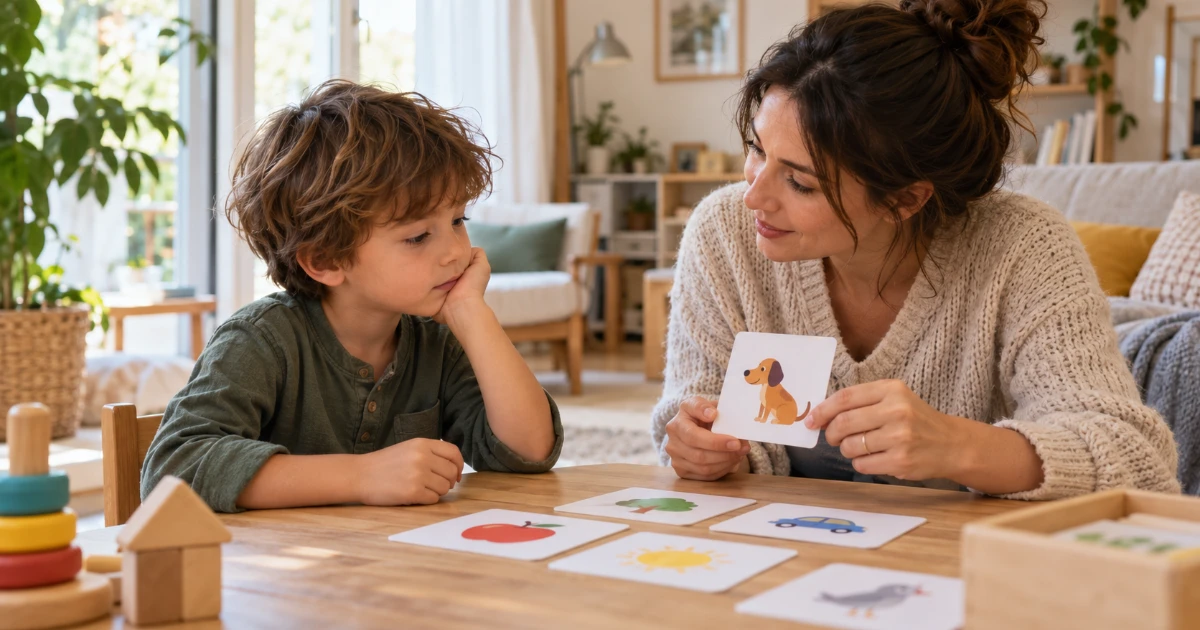 Couverture de l’article Mon enfant de 3 à 7 ans parle peu ou mal : quand s’inquiéter et quoi faire à la maison ?
