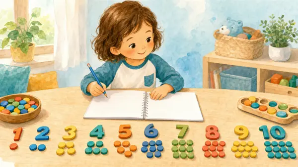 Couverture : Comment apprendre à écrire les chiffres de 1 à 10 en maternelle ?