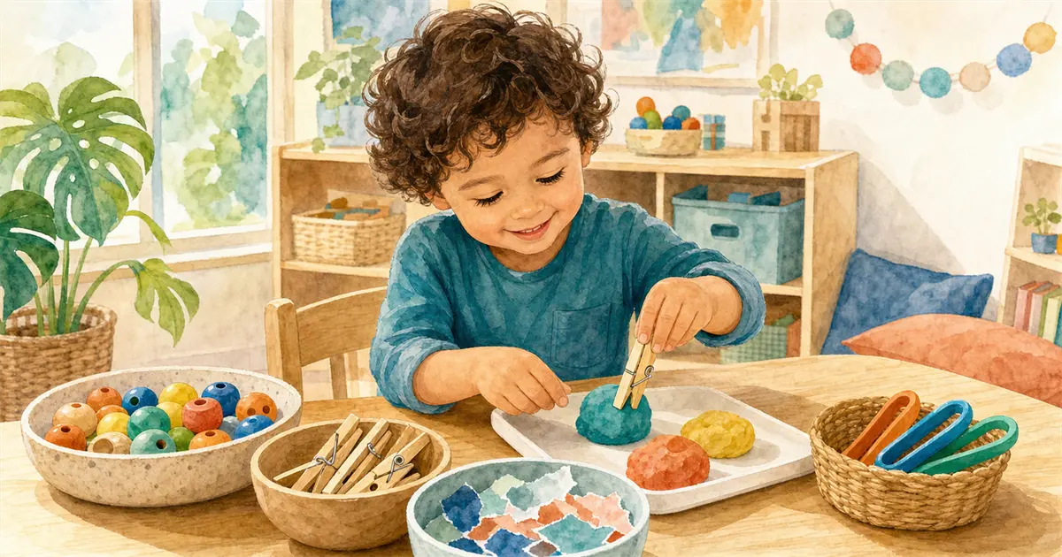 Couverture de l’article Motricité fine maternelle : 15 activités maison qui préparent la main à écrire