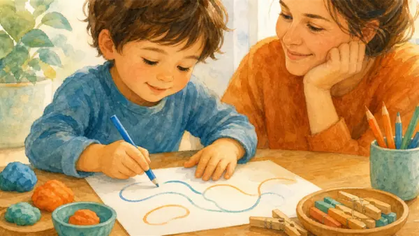Couverture : Tenue du crayon enfant : les 3 étapes de la bonne prise et les erreurs à corriger