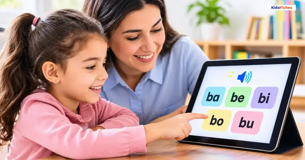 Couverture de l’article Nouveau : le tableau des syllabes KidoFiches se met à parler !