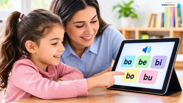 Couverture : Nouveau : le tableau des syllabes KidoFiches se met à parler !