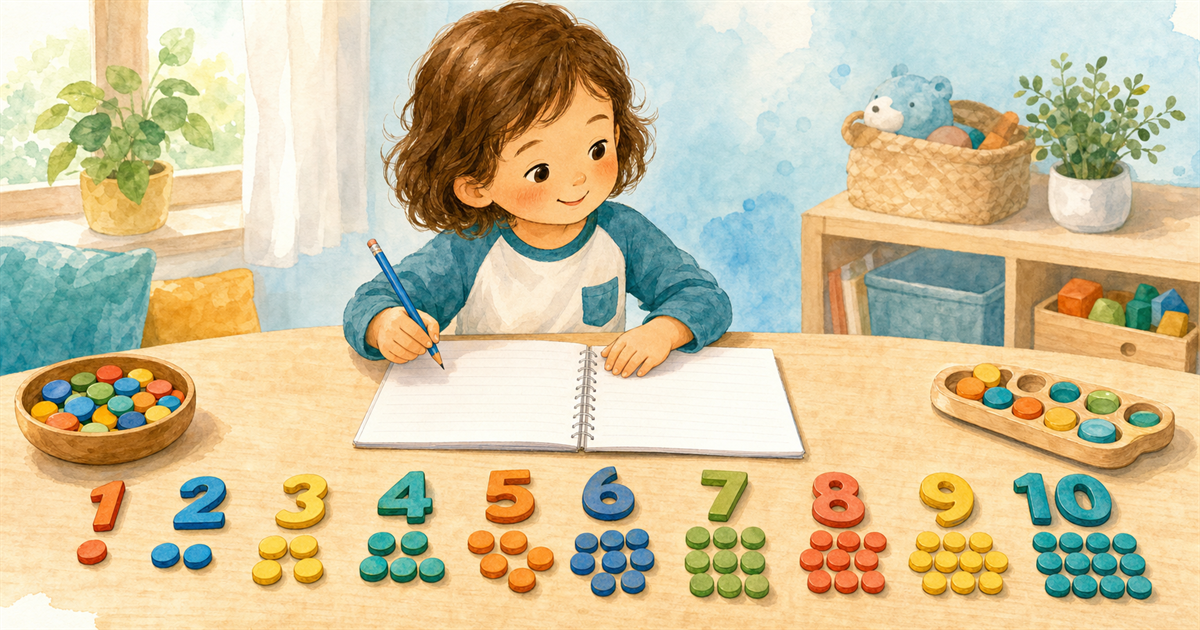Couverture de l’article Comment apprendre à écrire les chiffres de 1 à 10 en maternelle ?