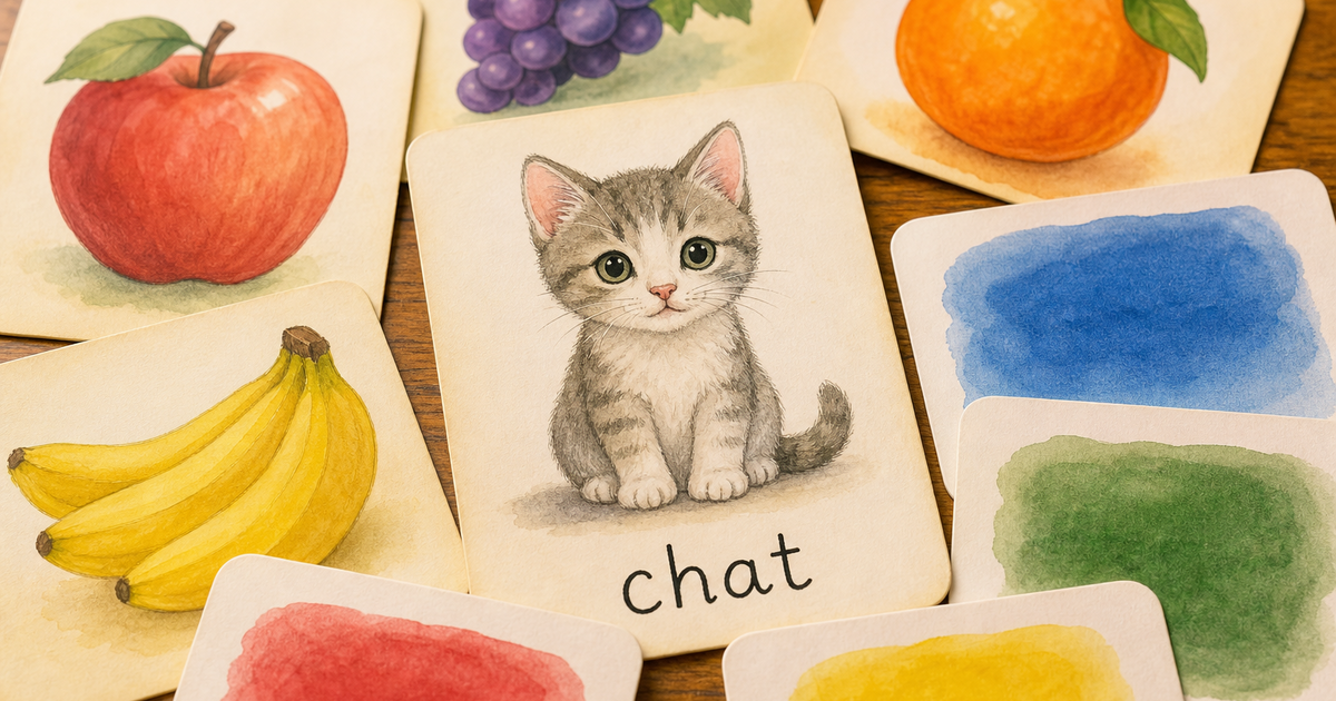 Couverture de l’article Quel thème de flashcards choisir selon l'âge de mon enfant ?