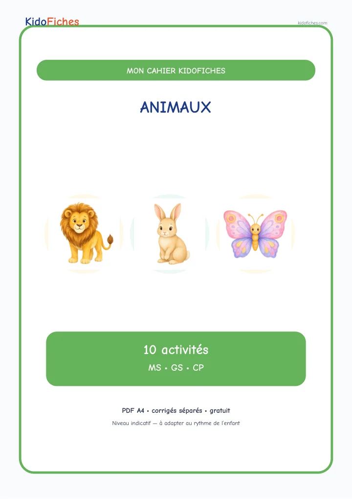 Couverture du Cahier de labyrinthes animaux