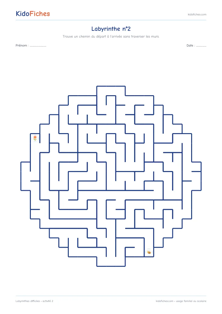 Activité 2 — Labyrinthes difficiles