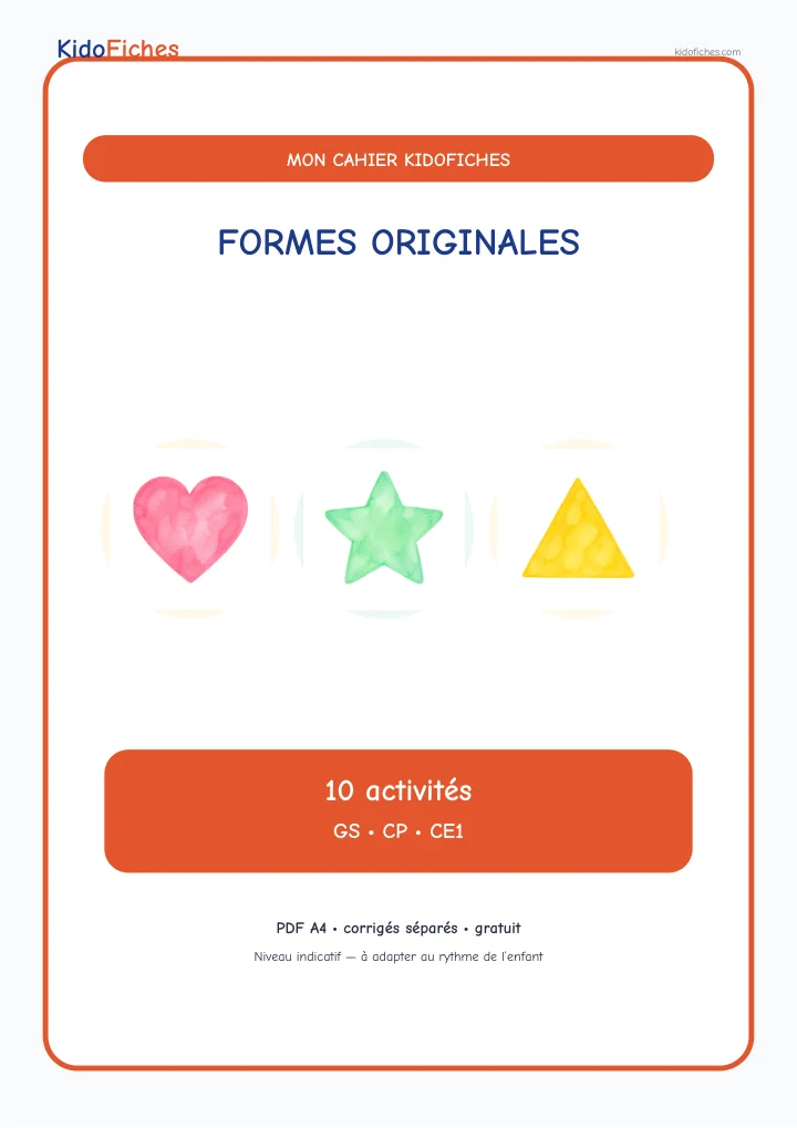 Couverture du Cahier de labyrinthes en formes originales