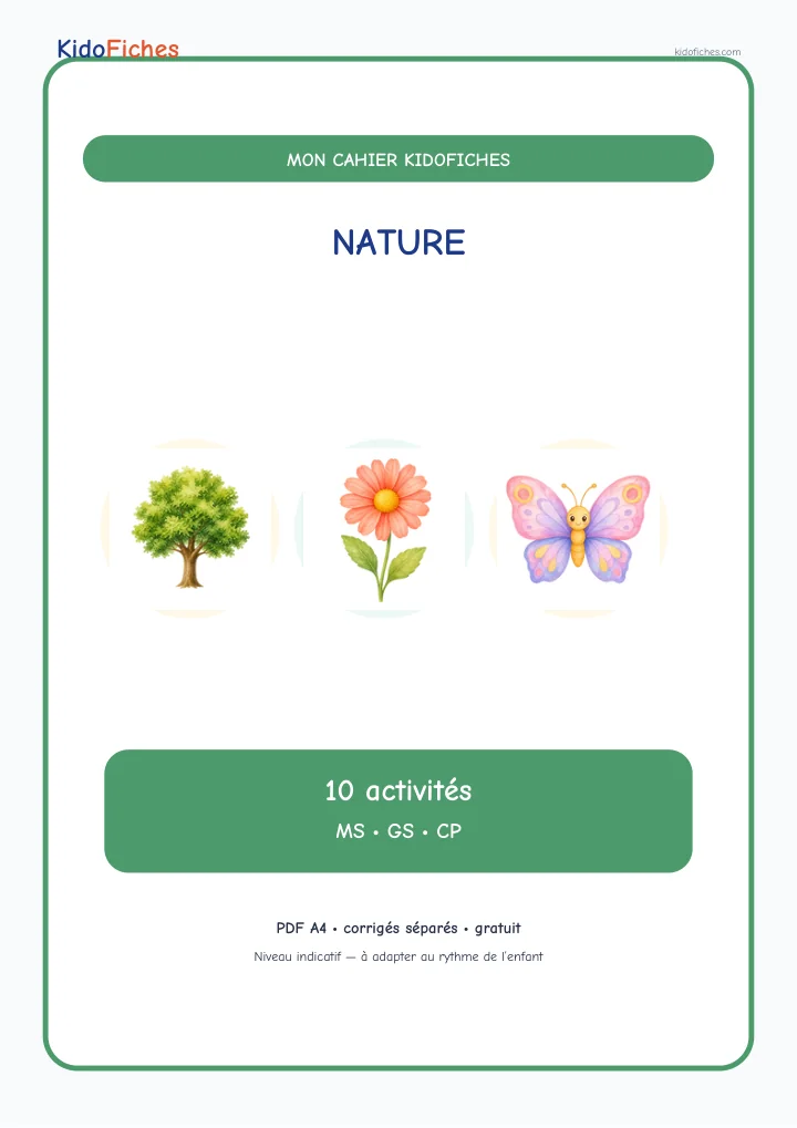 Couverture du Cahier de labyrinthes nature