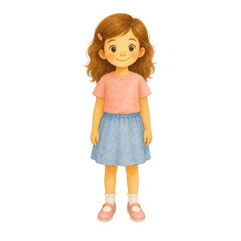 Illustration du mot fille