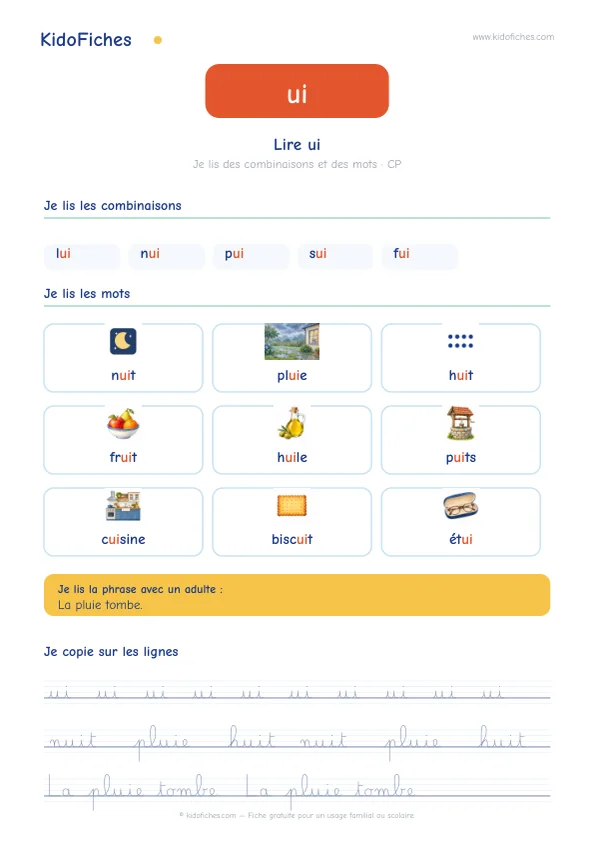 Aperçu de la fiche ui